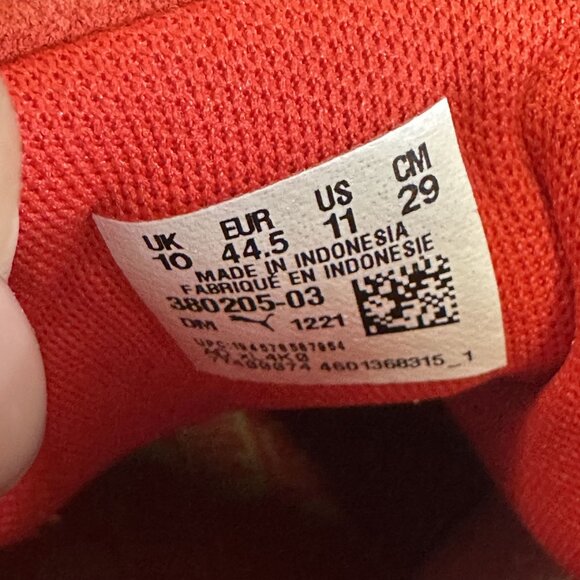 Puma Suede Mid 21 Men's size 11 High Risk Red Casual Shoes 380205-03 - Picture 8 of 8